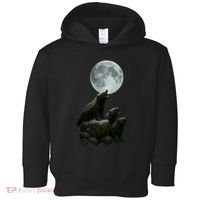 Three Honey Badgers Moon Toddler Hoodie thumb 0