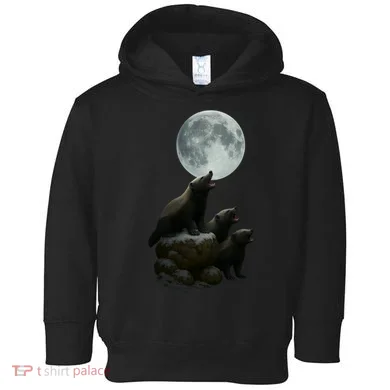 Three Honey Badgers Moon Toddler Hoodie
