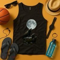Three Honey Badgers Moon Tank Top thumb 4