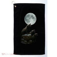 Three Honey Badgers Moon Golf Towel thumb 0