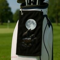 Three Honey Badgers Moon Golf Towel thumb 2