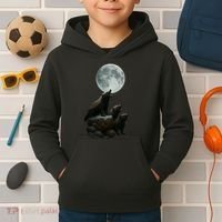 Three Honey Badgers Moon Kids Hoodie thumb 2