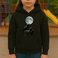 Three Honey Badgers Moon Kids Hoodie thumb 3
