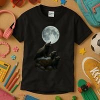 Three Honey Badgers Moon Kids T-Shirt thumb 3