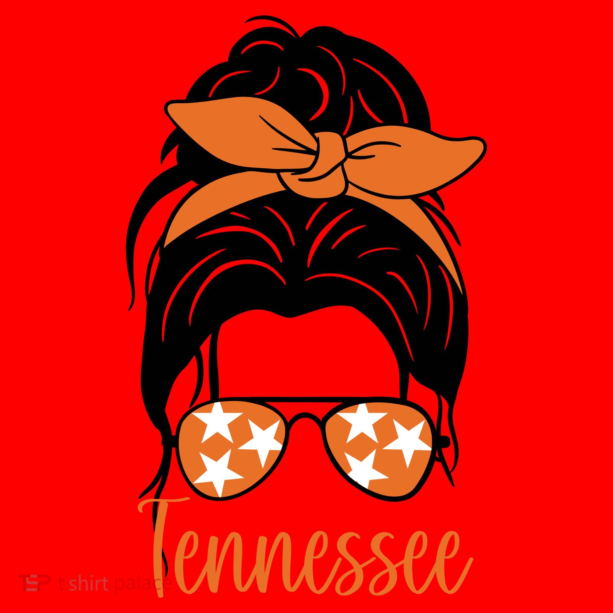 Tennessee Hair Bun Cute Santa Hat