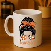 Tennessee Hair Bun Cute Coffee Mug thumb 4