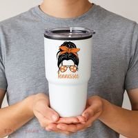 Tennessee Hair Bun Cute Tumbler thumb 2