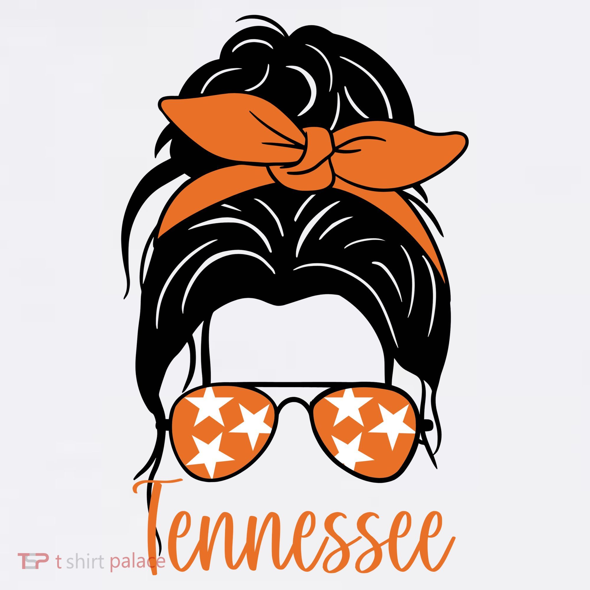 Tennessee Hair Bun Cute Women's Tank Top