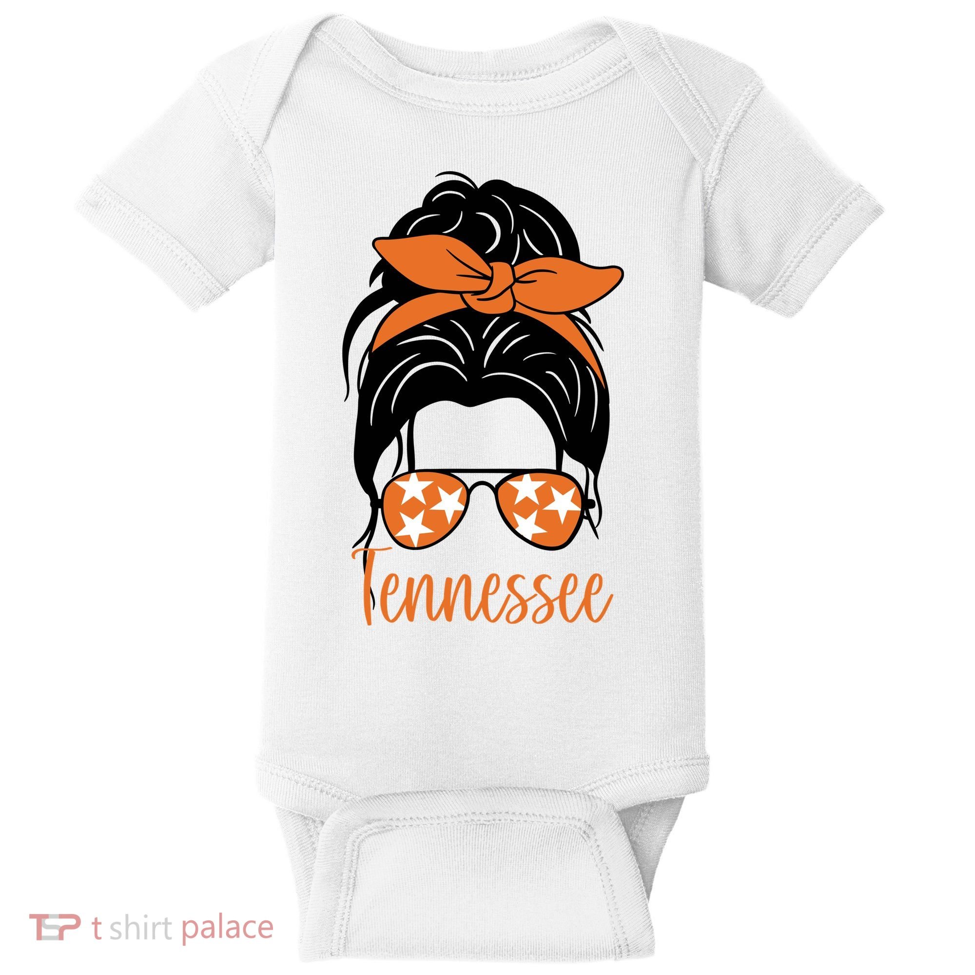 Tennessee Hair Bun Cute Baby Bodysuit