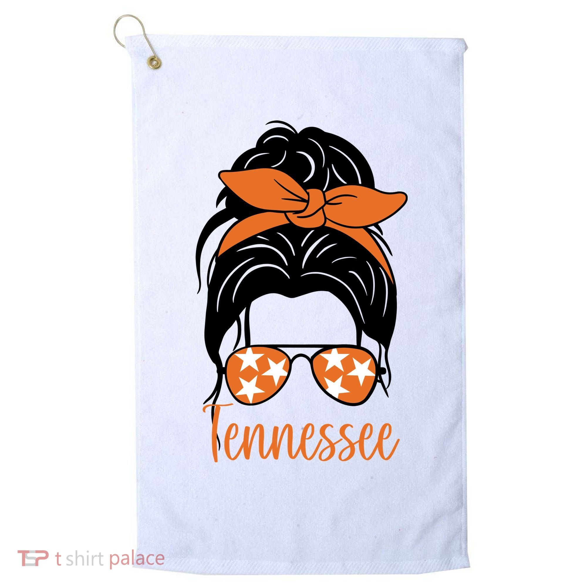 Tennessee Hair Bun Cute Golf Towel