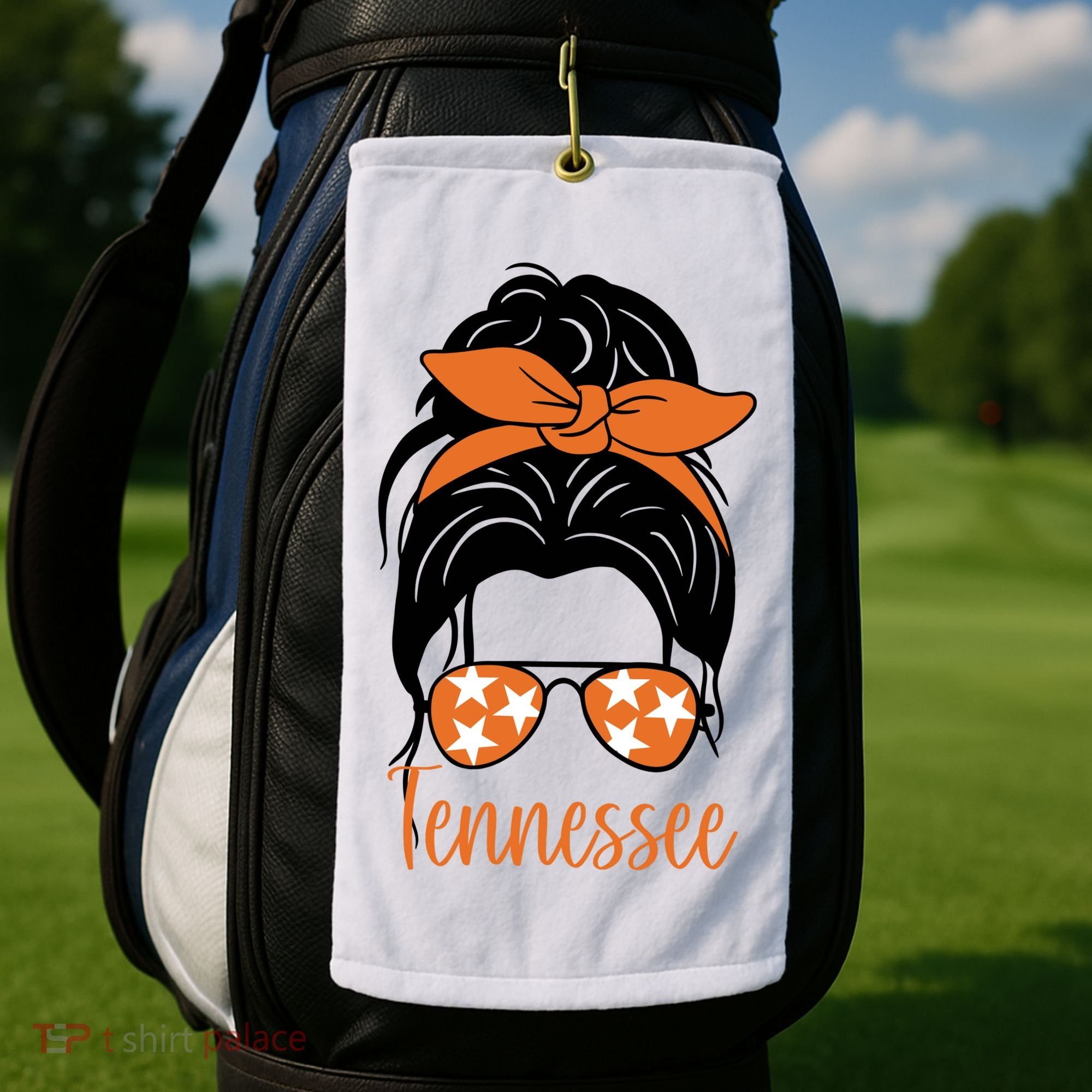 Tennessee Hair Bun Cute Golf Towel