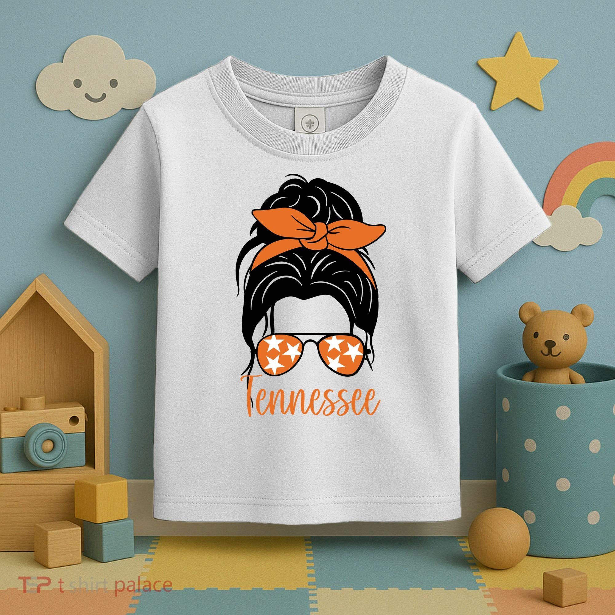 Tennessee Hair Bun Cute Toddler T-Shirt