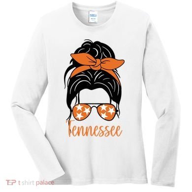 Tennessee Hair Bun Cute Women's Long Sleeve Shirt