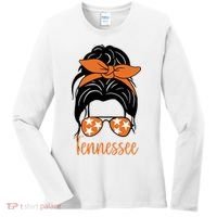 Tennessee Hair Bun Cute Women's Long Sleeve Shirt thumb 0