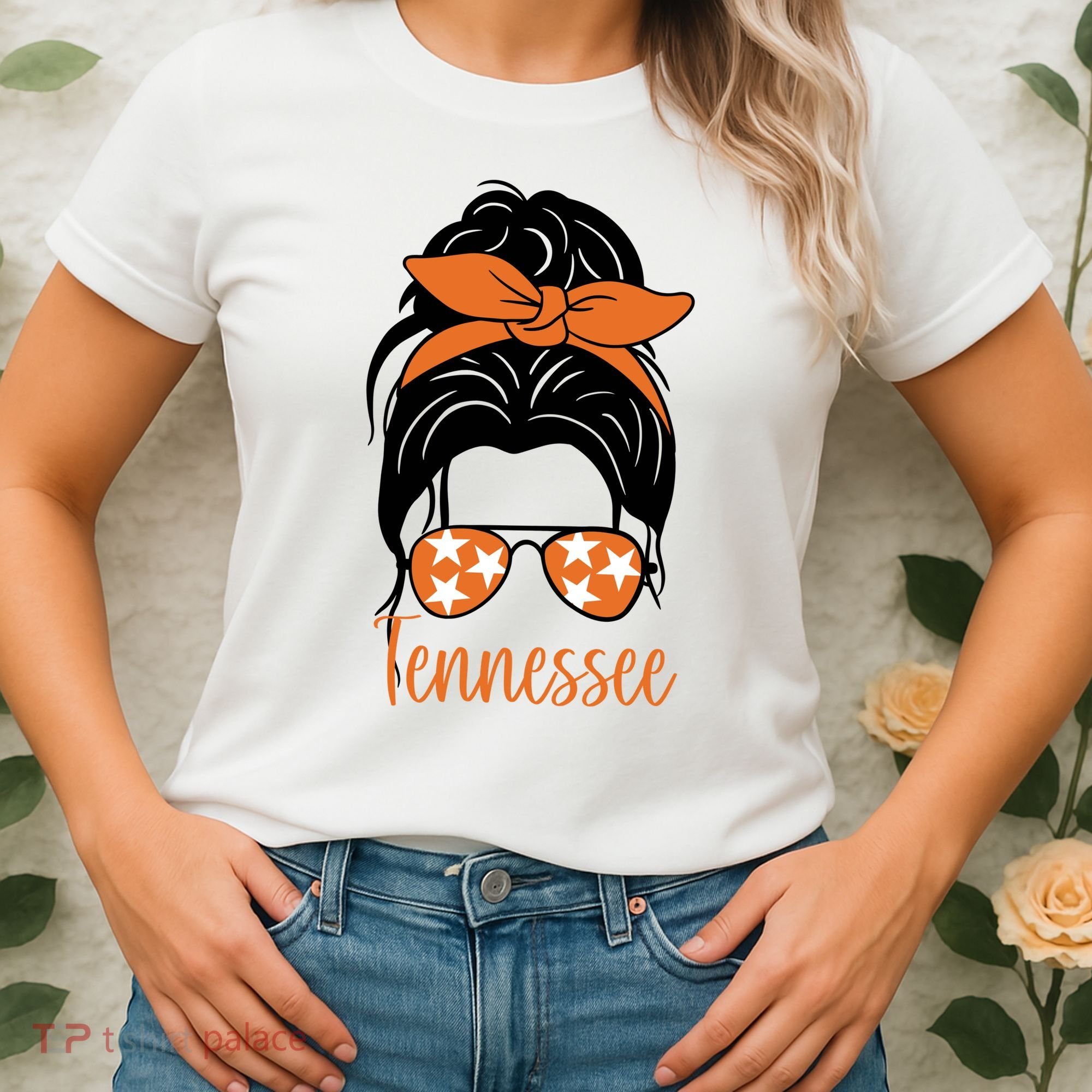 Tennessee Hair Bun Cute Women's T-Shirt