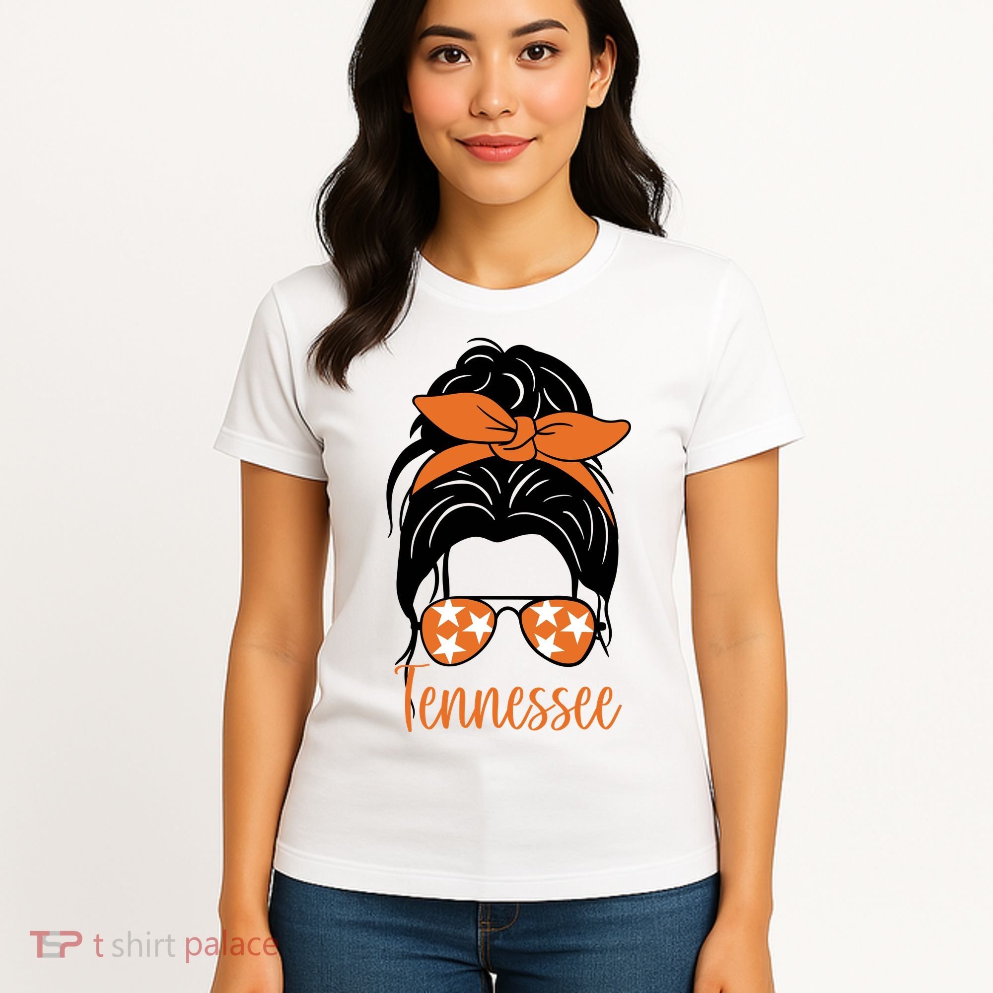 Tennessee Hair Bun Cute Women's T-Shirt