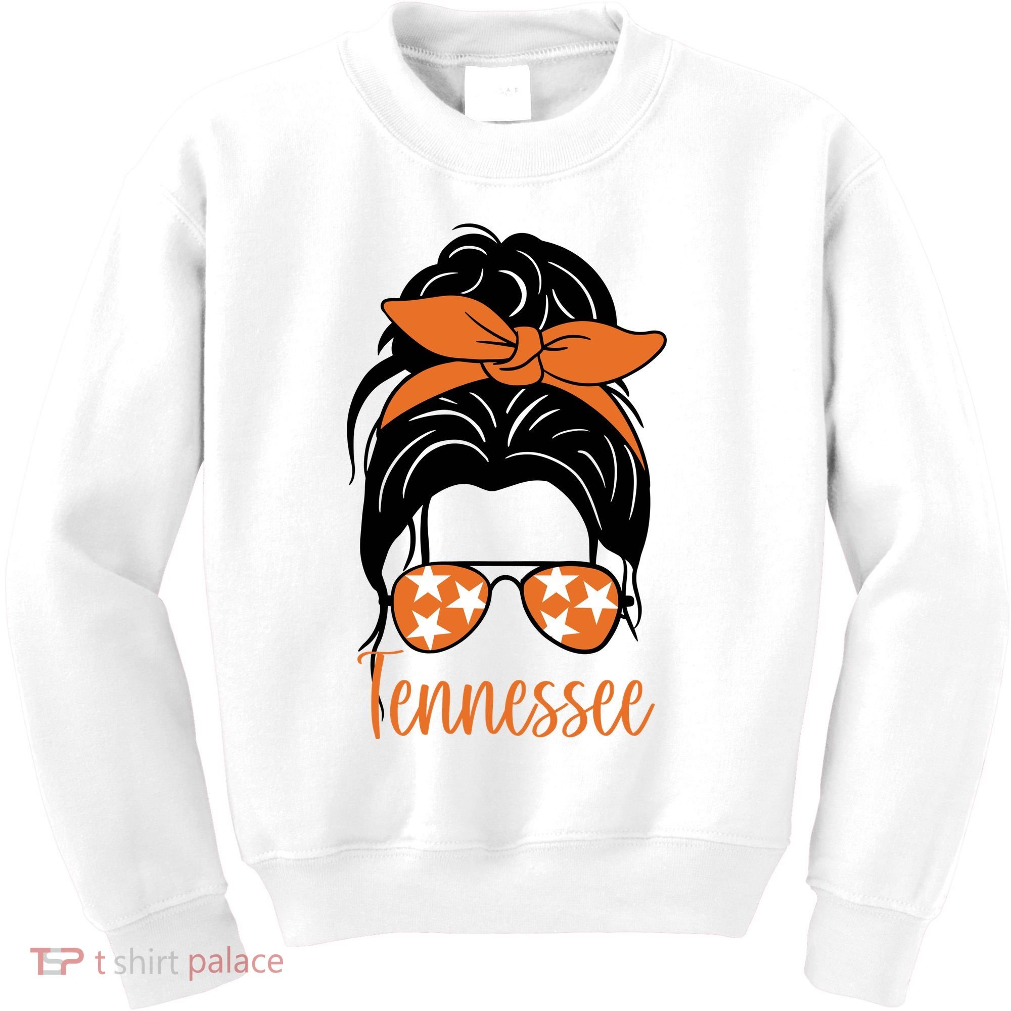 Tennessee Hair Bun Cute Kids Sweatshirt