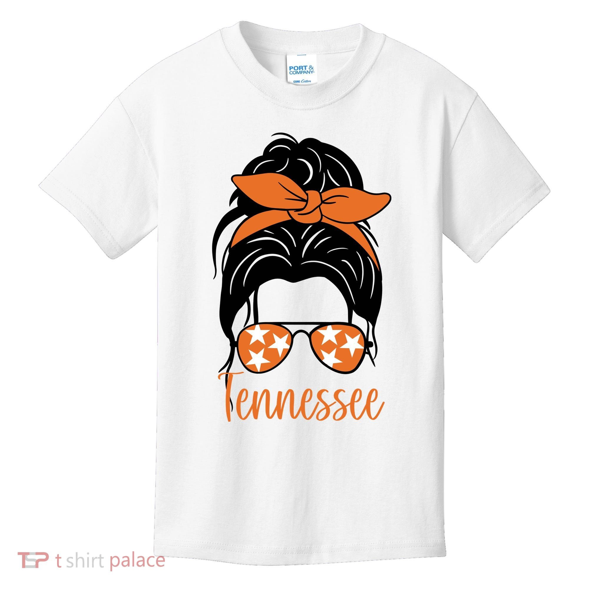 Tennessee Hair Bun Cute Kids T-Shirt