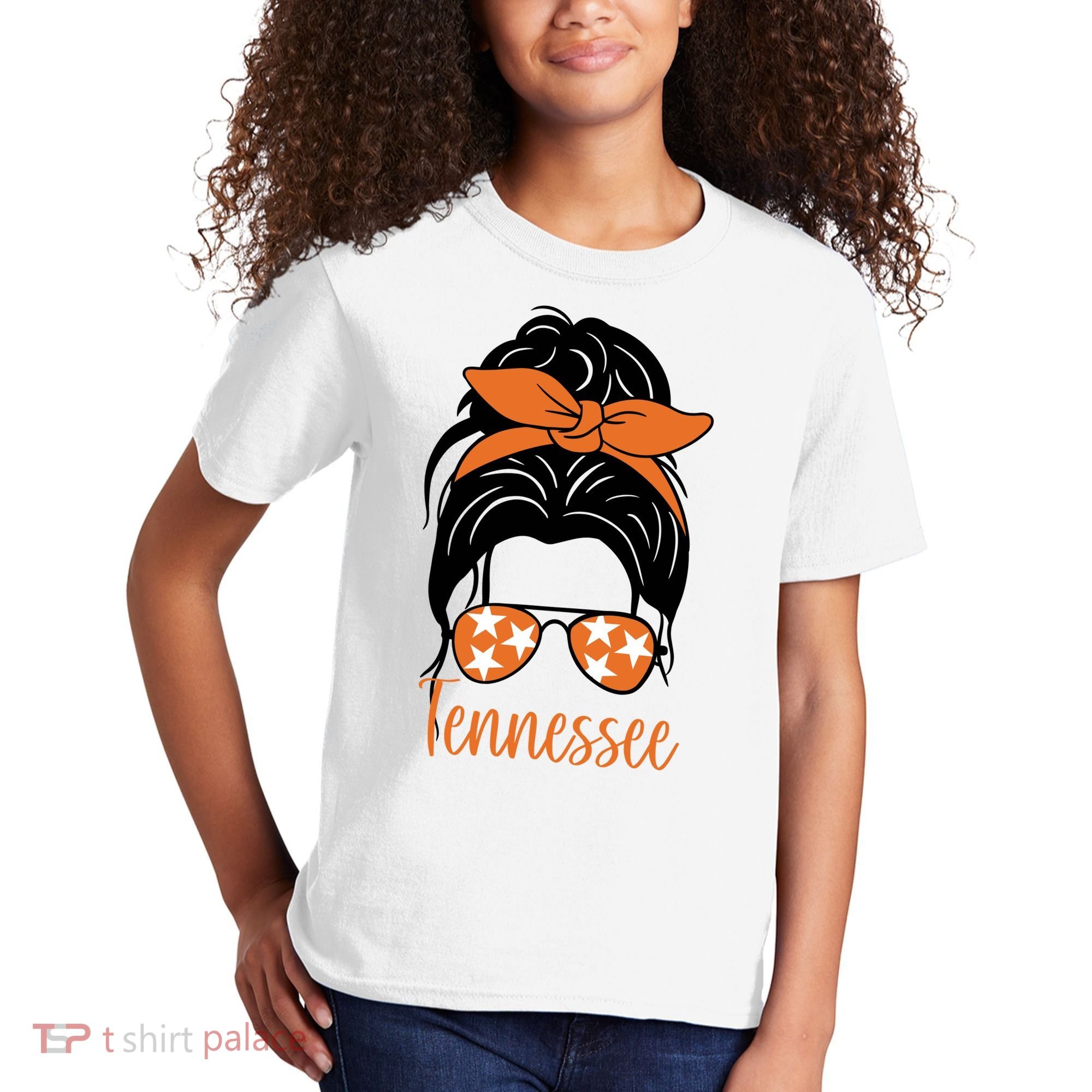 Tennessee Hair Bun Cute Kids T-Shirt