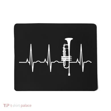 Trumpet Heartbeat Best Trumpet Player Mousepad