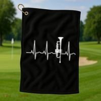 Trumpet Heartbeat Best Trumpet Player Golf Towel thumb 1