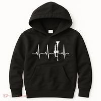 Trumpet Heartbeat Best Trumpet Player Kids Hoodie thumb 0
