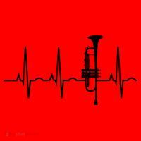 Trumpet Heartbeat Best Trumpet Player Santa Hat thumb 1