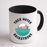 Trex Hates Backstroke Coffee Mug thumb 1