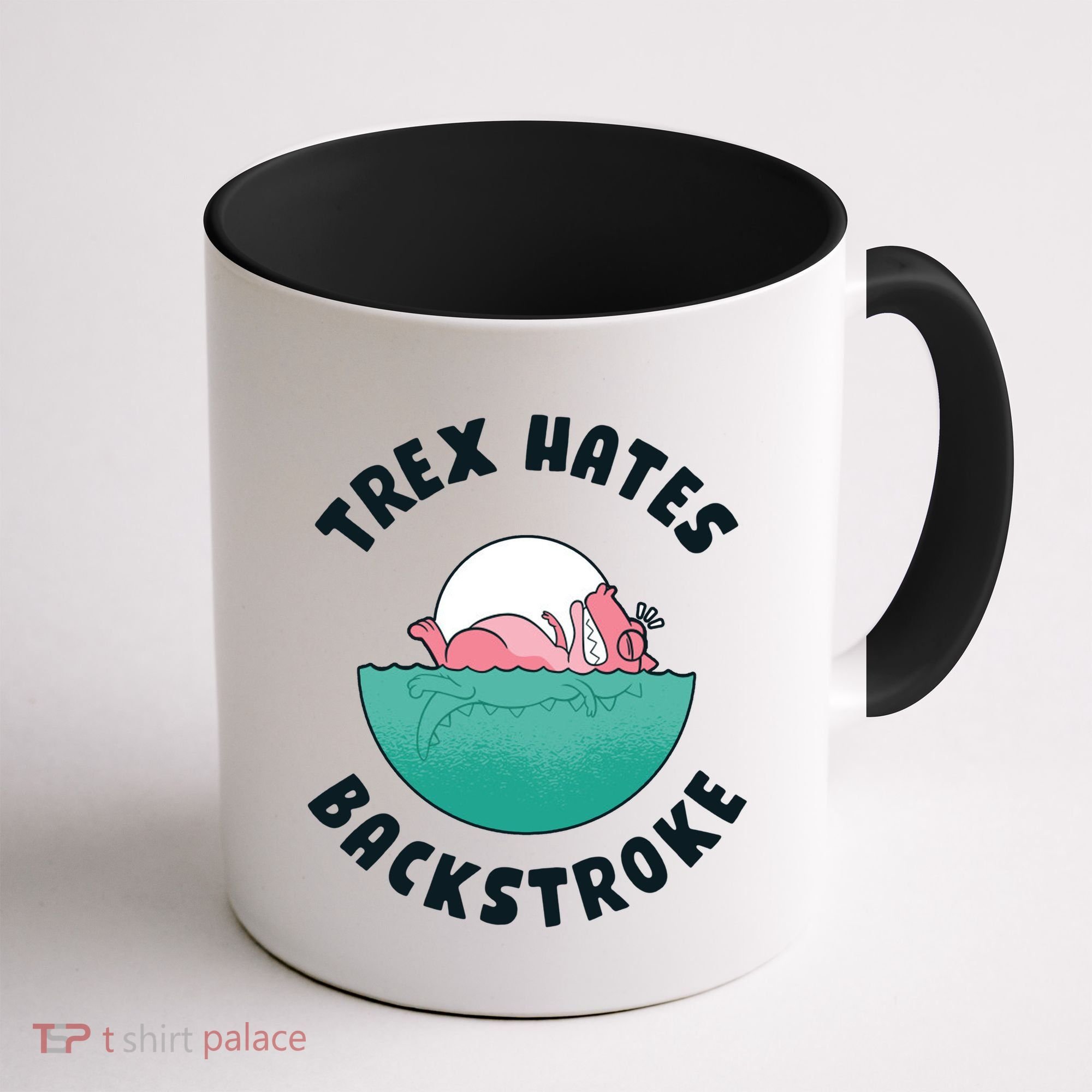 Trex Hates Backstroke Coffee Mug