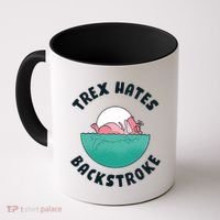 Trex Hates Backstroke Coffee Mug thumb 0