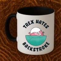 Trex Hates Backstroke Coffee Mug thumb 2