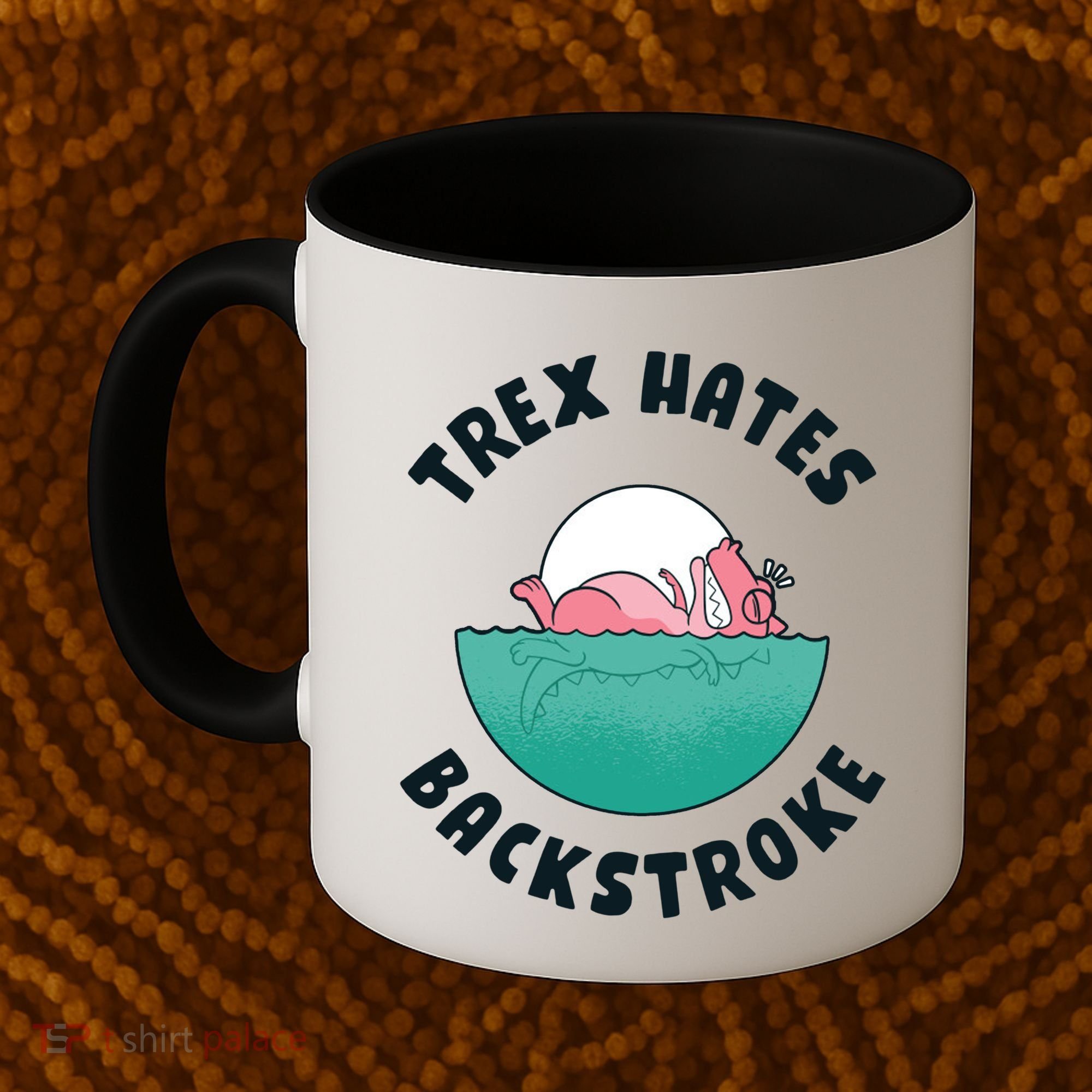 Trex Hates Backstroke Coffee Mug