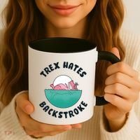 Trex Hates Backstroke Coffee Mug thumb 3