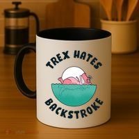 Trex Hates Backstroke Coffee Mug thumb 4