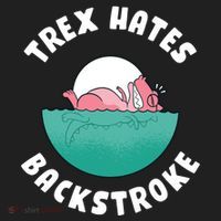 Trex Hates Backstroke Tumbler thumb 3