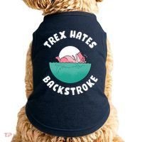 Trex Hates Backstroke Doggie Tank thumb 0