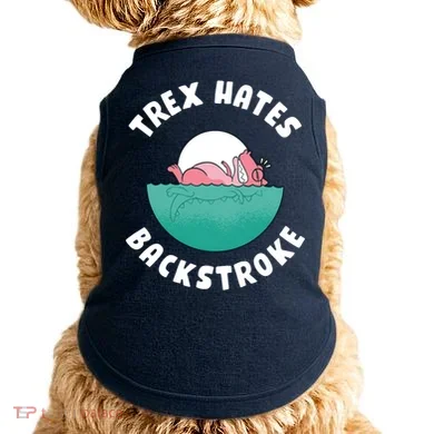 Trex Hates Backstroke Doggie Tank