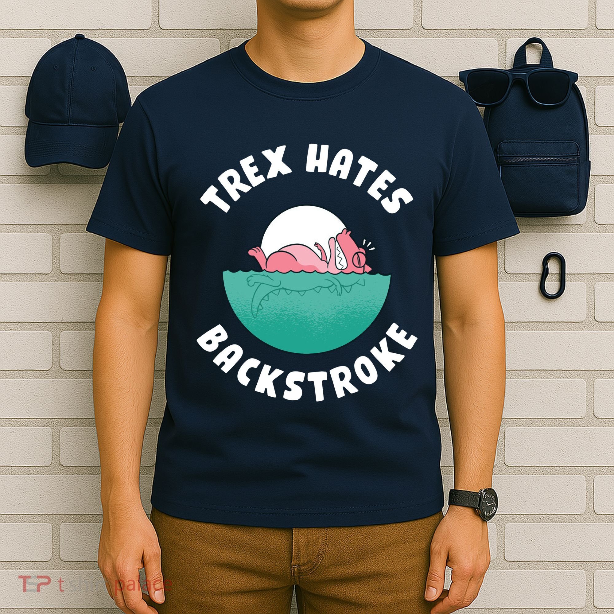 Trex Hates Backstroke T-Shirt