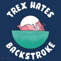 Trex Hates Backstroke Women's Hoodie thumb 2