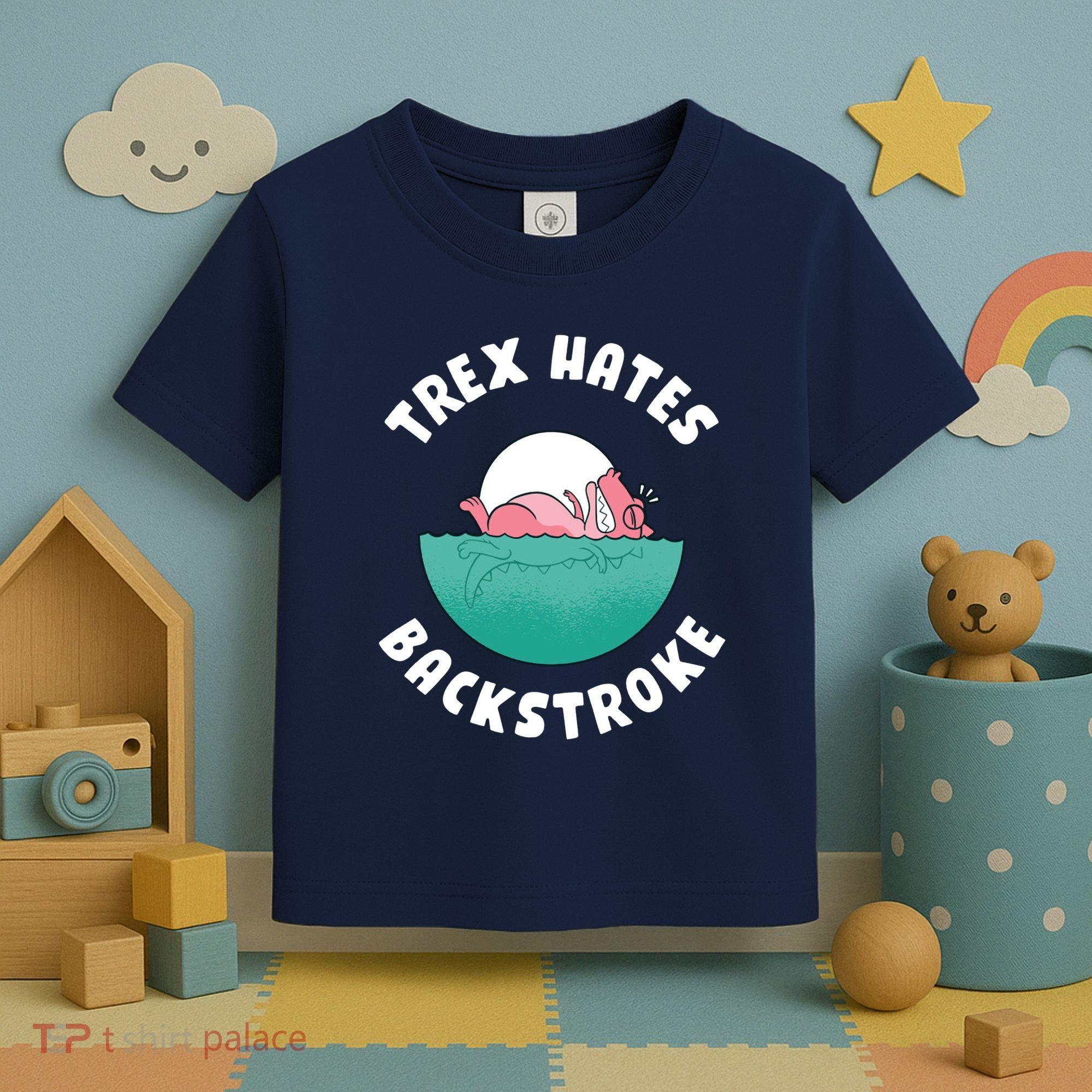 Trex Hates Backstroke Toddler T-Shirt