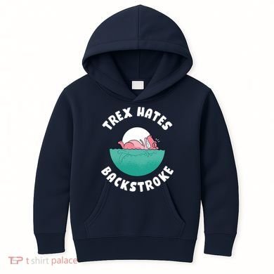 Trex Hates Backstroke Kids Hoodie