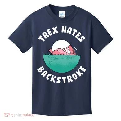 Trex Hates Backstroke Kids T-Shirt