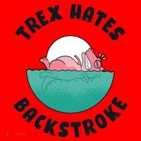 Trex Hates Backstroke Santa Hat thumb 1