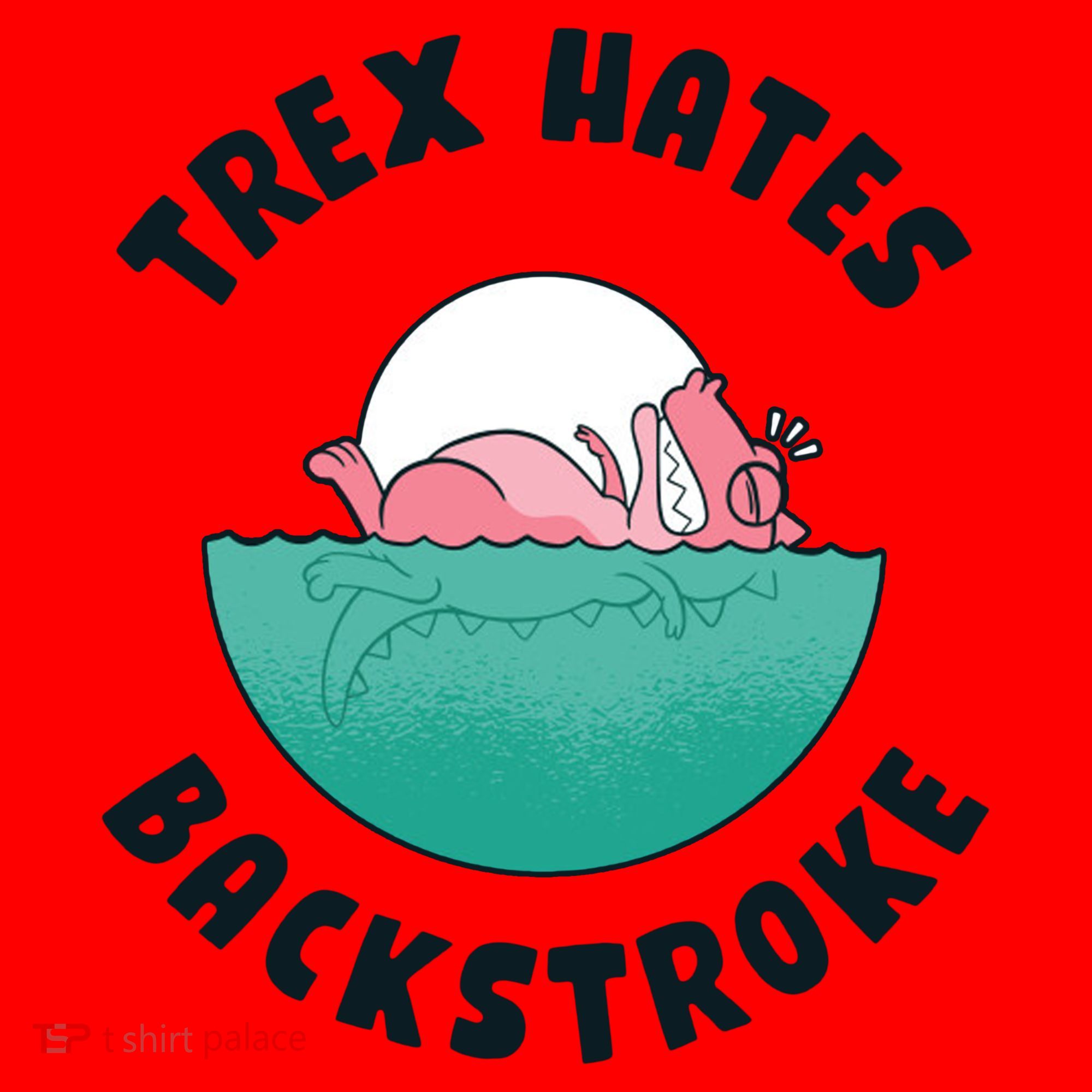 Trex Hates Backstroke Santa Hat