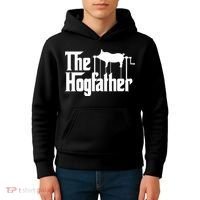The Hogfather Barbecue Chef Funny Bbq Grill Master Kids Hoodie thumb 4