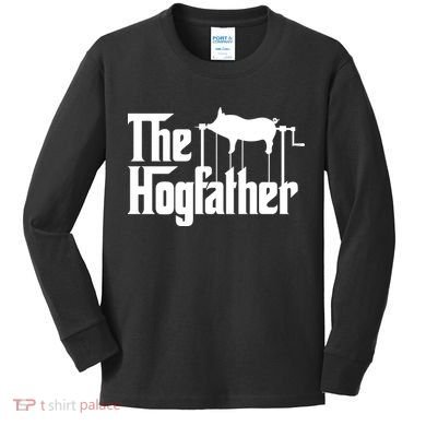 The Hogfather Barbecue Chef Funny Bbq Grill Master Kids Long Sleeve Shirt