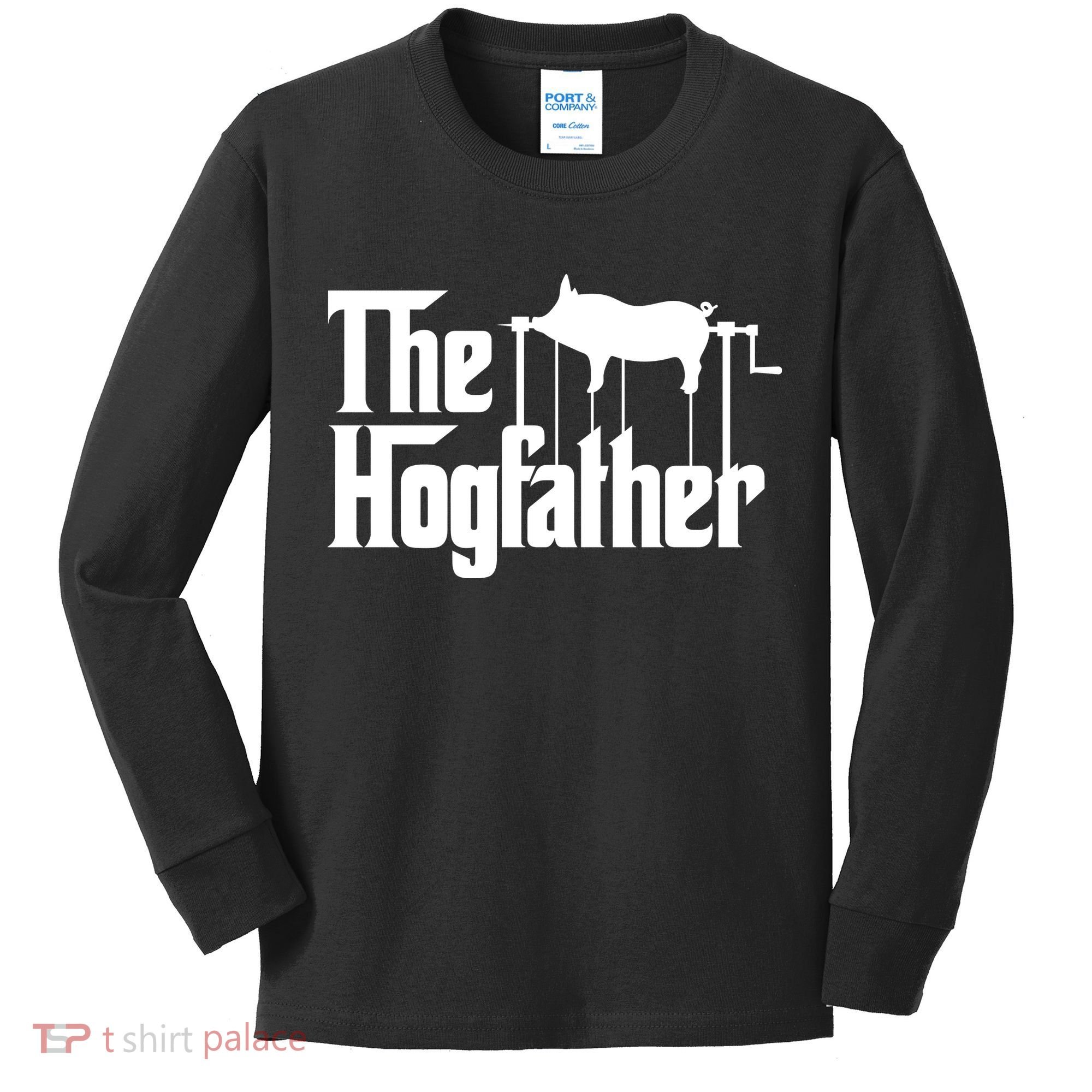 The Hogfather Barbecue Chef Funny Bbq Grill Master Kids Long Sleeve Shirt