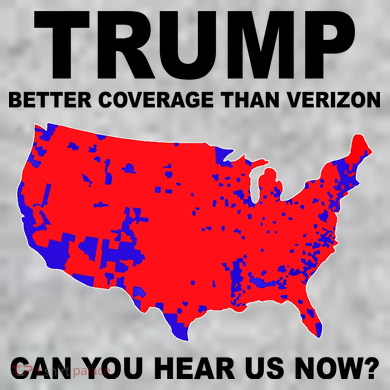 Trump Has Better Coverage Than Verizon Red Wave Us Map The Baniff Cuffed Pom Beanie