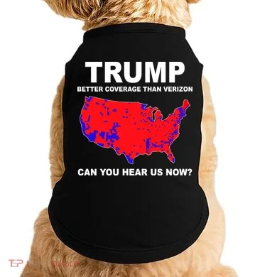 Trump Has Better Coverage Than Verizon Red Wave Us Map Doggie Tank