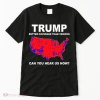 Trump Has Better Coverage Than Verizon Red Wave Us Map Tall T-Shirt thumb 0